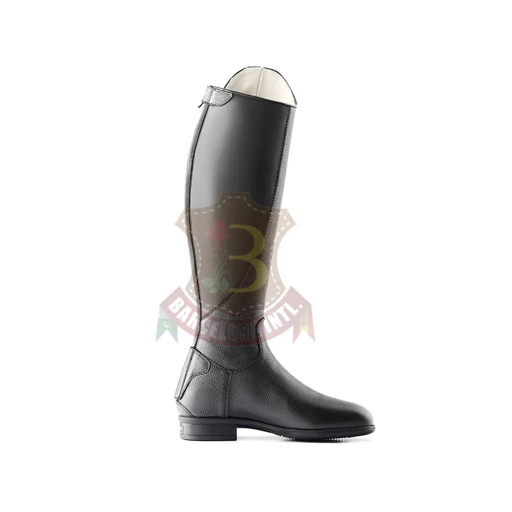 Top Quality New Men Horse Riding Leather Long Zipper Ridding Real Leather Boots