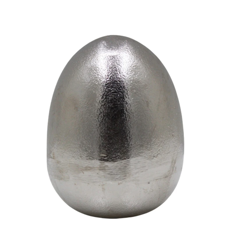 Set of 2 Small Decorative Statue Look Rabbit Aluminium Rough Nickel Colour for Home Decoration Table Decoration