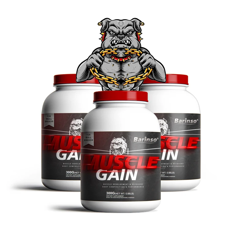 oem odm dog Muscle Building Supplement Support dog Muscle Growth Mass Weight Gainer for pet
