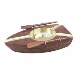 Decorative Wooden Ashtray Boat Design Ashtray Wholesale Cigar Ashtray Nautical theme for home and office Use