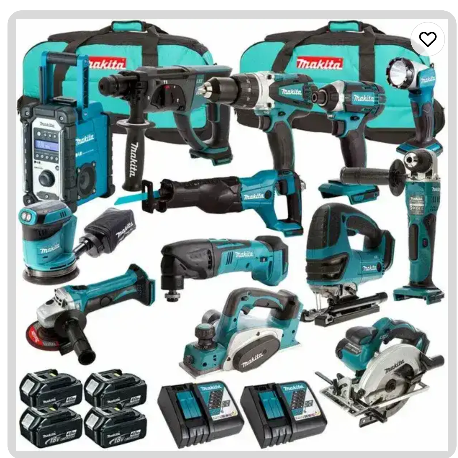 mikitas Original Makitas LXT1500 18-Volt LXT Lithium-Ion Combo Kit Power Tool Cordless Drill