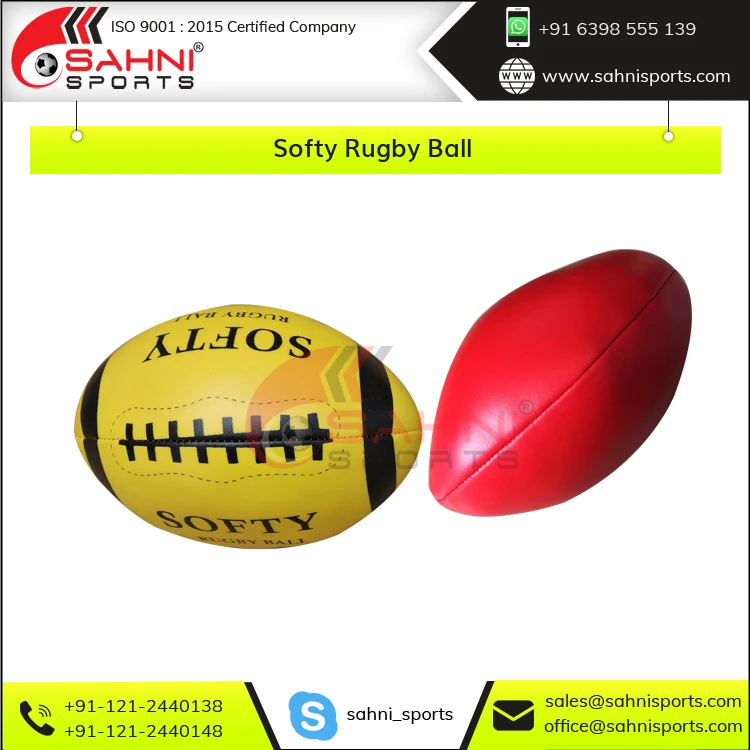Top Quality Wholesale Kids Play Education and Learning Toys Soft Vinyl Fabric Rugby Ball Available in Different Colors