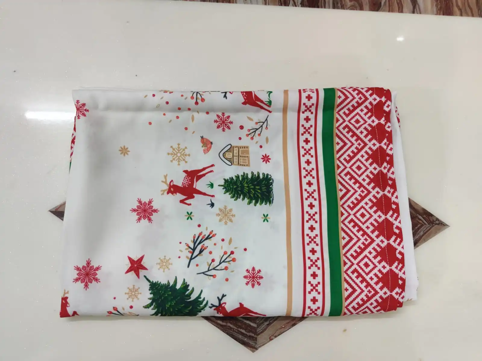 100% Cotton Tablecloth customs printed organic ecofriendly sustainable table linen manufacturer bulk order from India