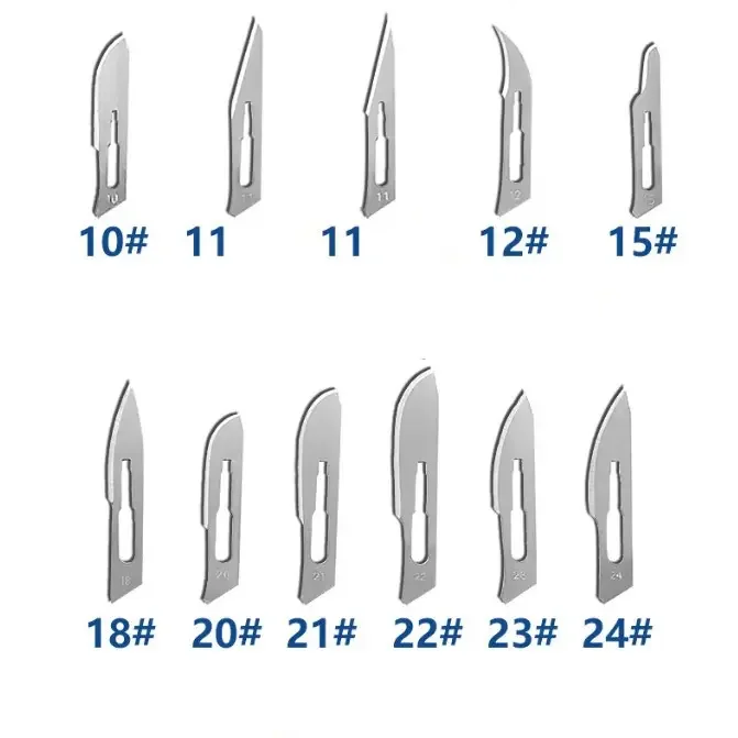 Sterilized Surgical Medical No 11 15 23 24 25 Custom Disposable Surgical Blades Size 11 For Surgical Operation