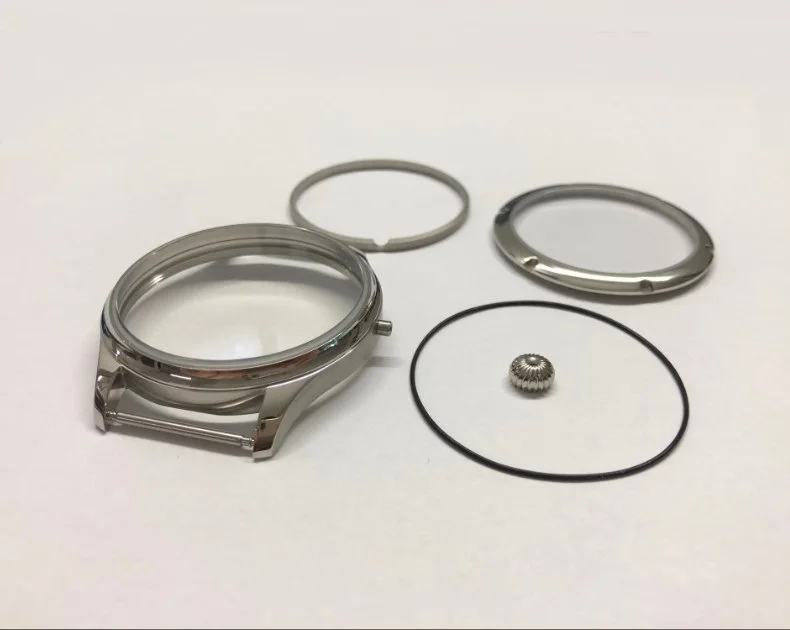 custom dome sapphire parnisable pilot eta 6497 6498  movement cnc quality kickstarter grade A watch case