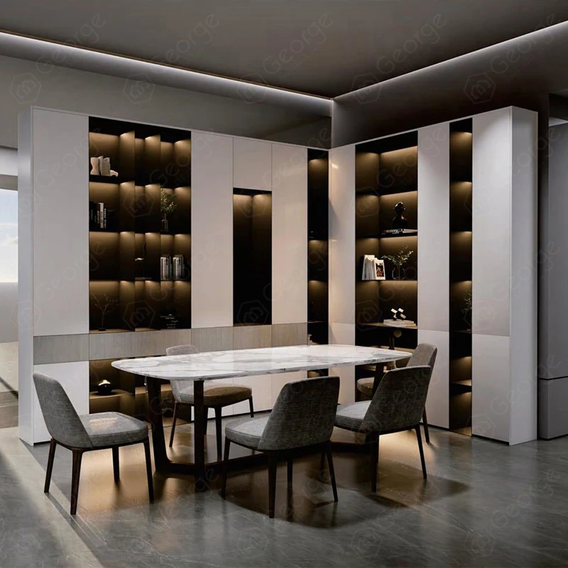 Luxury Wine Cellar Cooler Built-In Gold Wine Refrigerators Cooler for Hotel /Bar with constant temperature system
