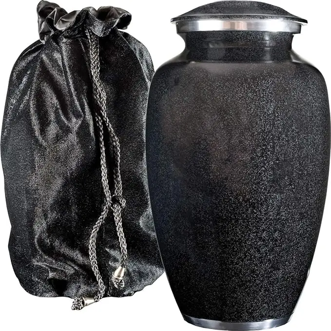 Reputed Dealer of Excellent Design Ashes Use Cremation Aluminum Urns at Minimal Price Palm Tree Metal Urn