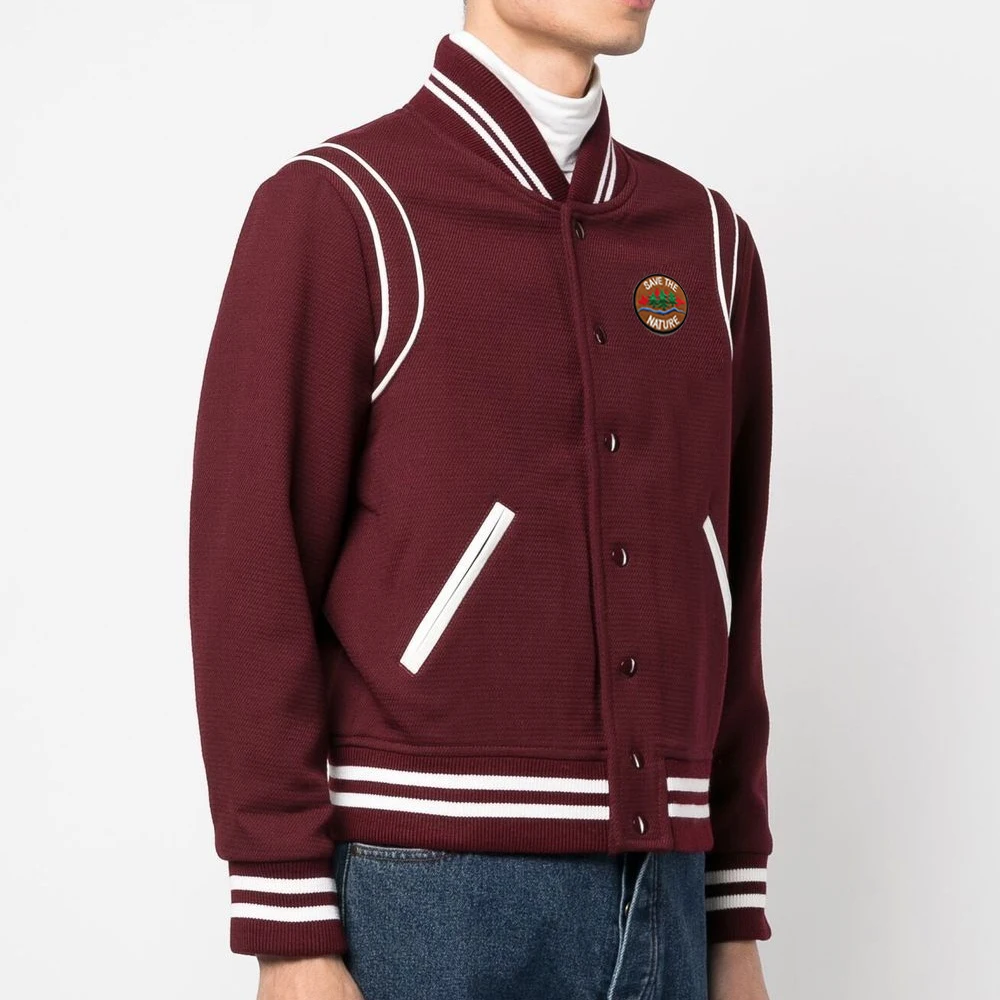 Hot Selling Custom Style Winter Wear Men Embroidered Varsity Jacket / Custom Embroidery Men Varsity Jacket