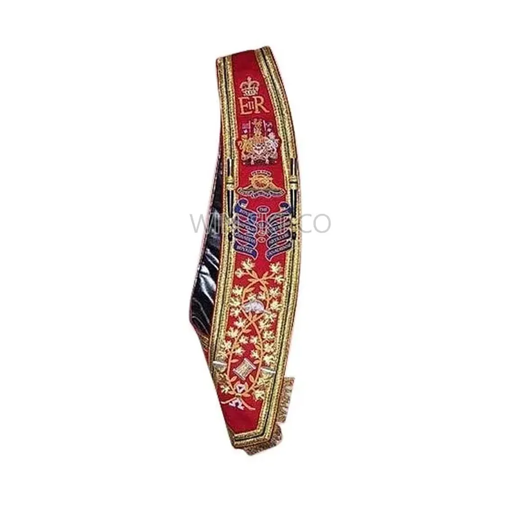 Masonic Collar Band Uniform Sash Regalia Sash Top Selling Custom Made Band Uniform Sash