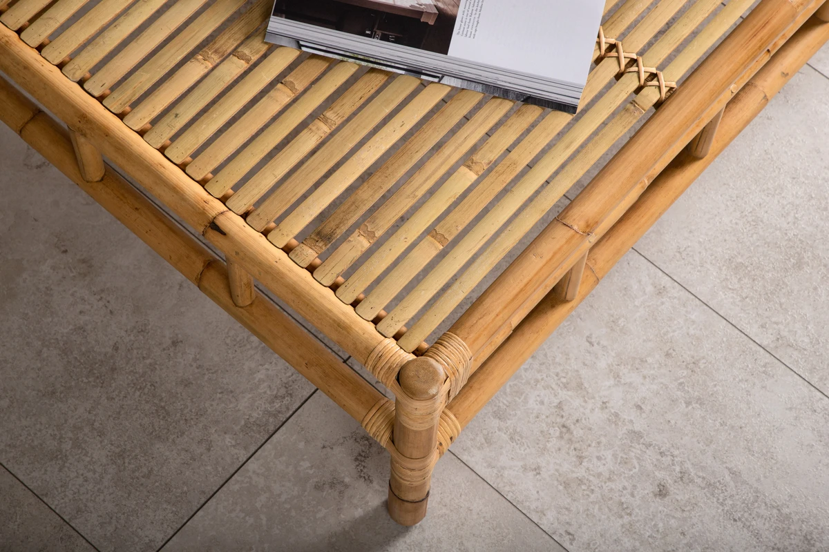 Table Bamboo Wholesale Indoor/Outdoor Sustainable Color Custom Type Furniture Bamboo Table Made in Vietnam