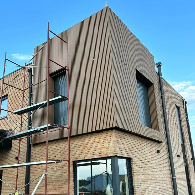 Wpc деревянная Экологичная облицовка стен внешняя внутренняя рифленая великая стеновая панель деревянные гибкие панели WPC