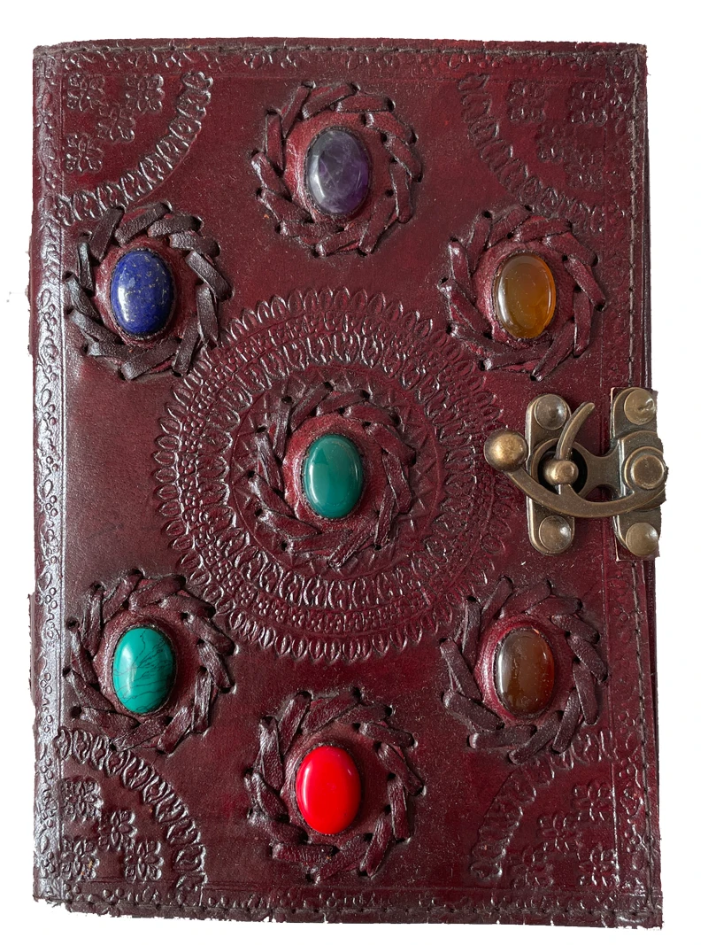 Creative Note Books Custom Logo Hardcover Seven Stone Notepad Constellation Notebook Happy Planner Brown Daily Gift Journal