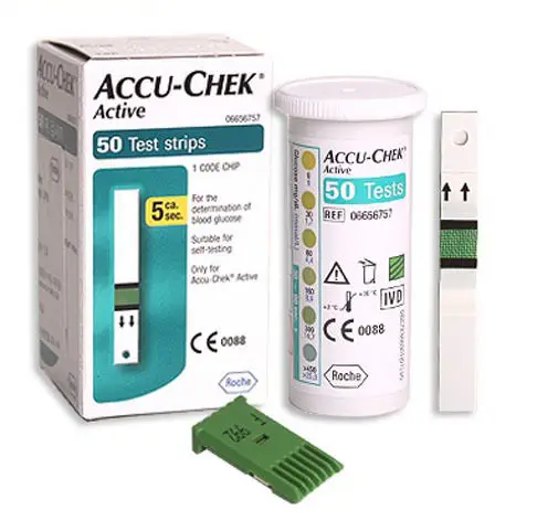Hot Selling Accurate Quick Result Household Medical Devices Accu-Chek/ AccuChek Active 50s Blood Glucose Test Strips