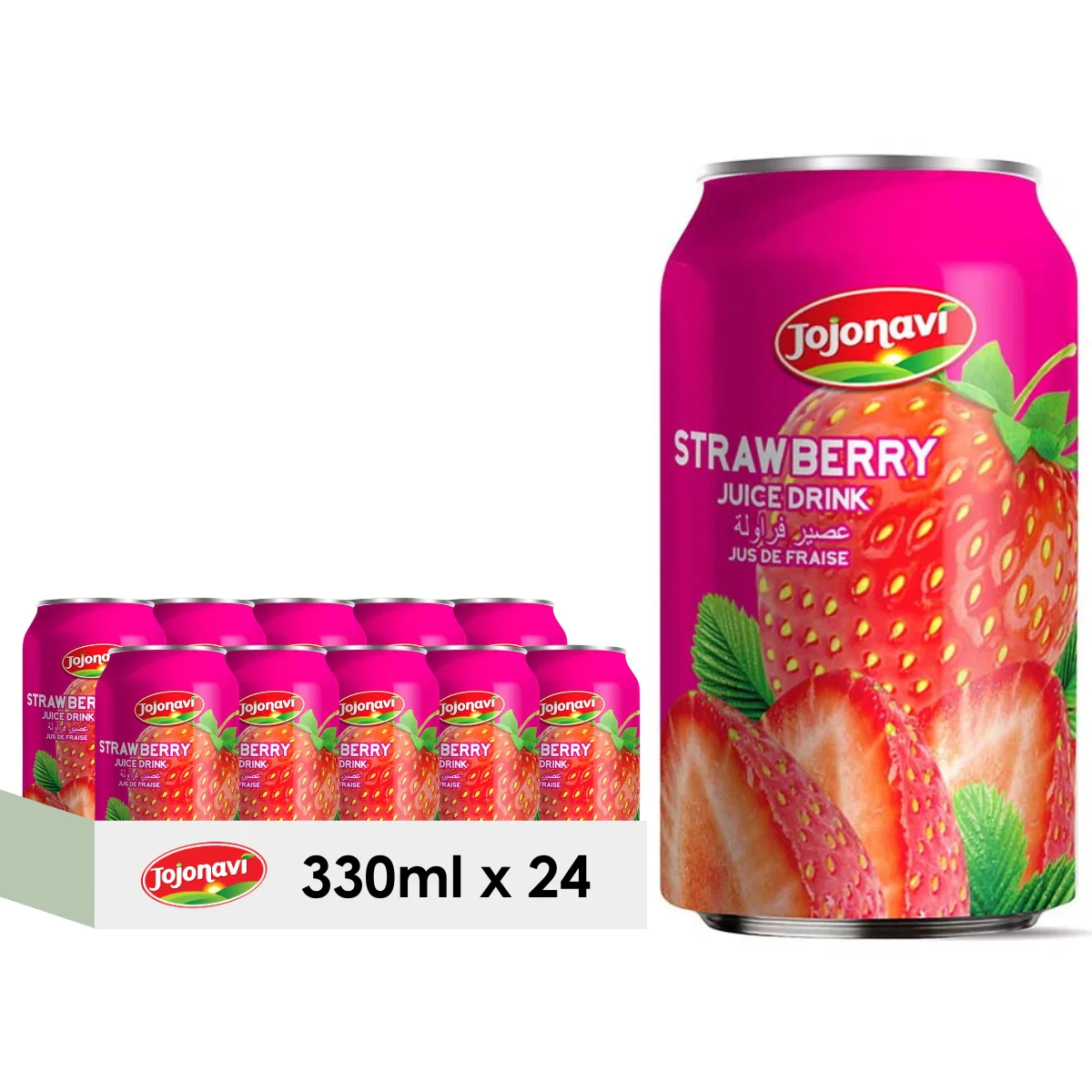 Strawberry Juice Jojonavi 330ml Manufacturer price Wholesale Supplier Private Label ODM OEM ISO Halal Kosher