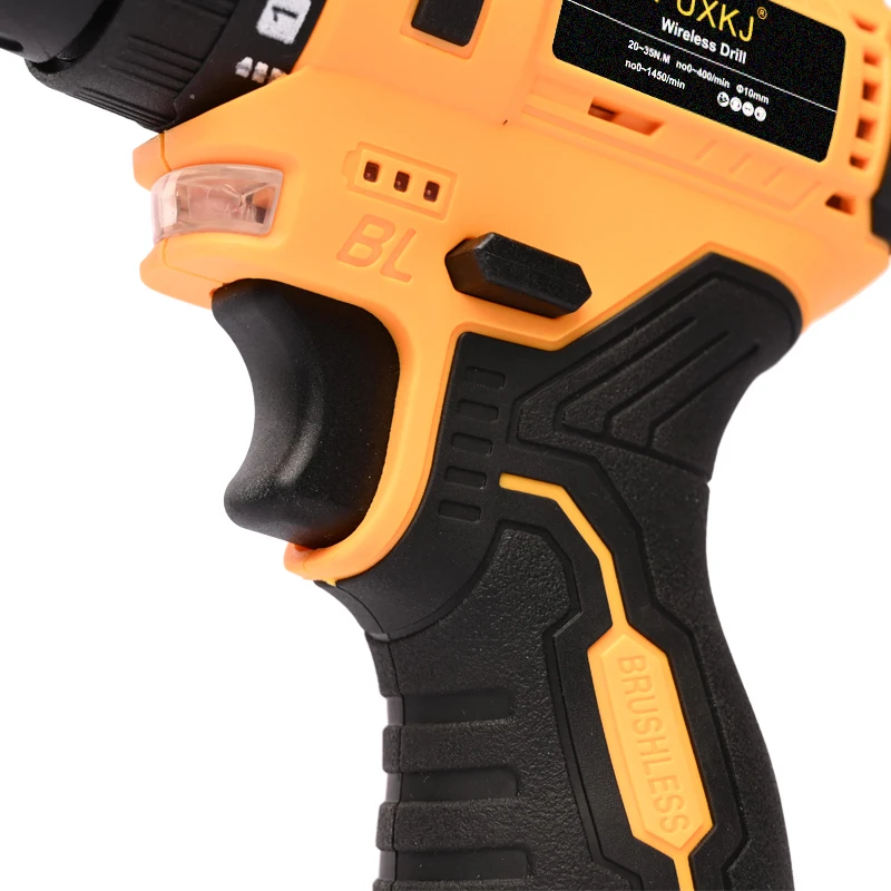 10.8V/12V DC electric tool set cordless  mini screwdriver multifunction 10mm yellow brushless power drills