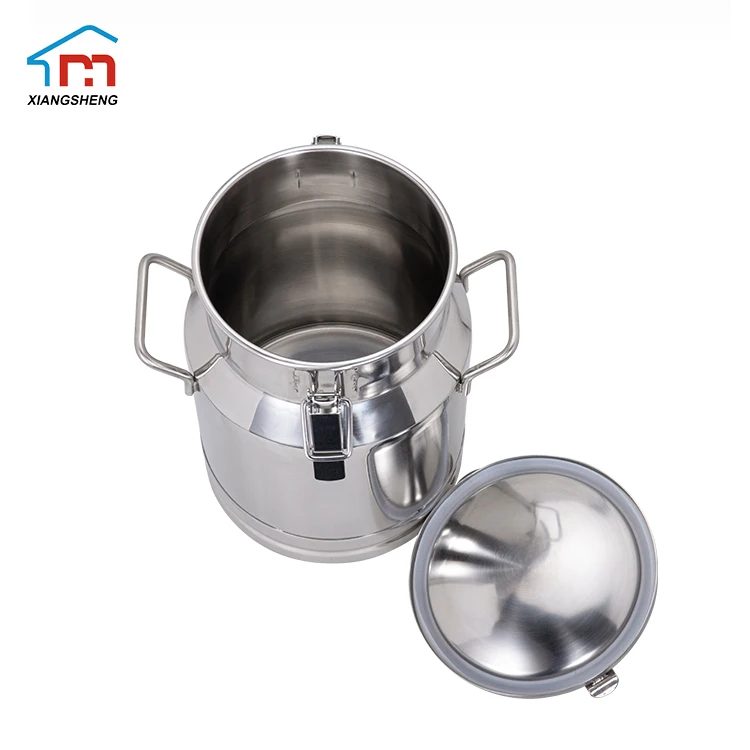 Top standard stainless steel transport Barrels Milk Can Wine Bucket Pail Tote Jug Oil Barrel Storage Bucket with Sealed Lid