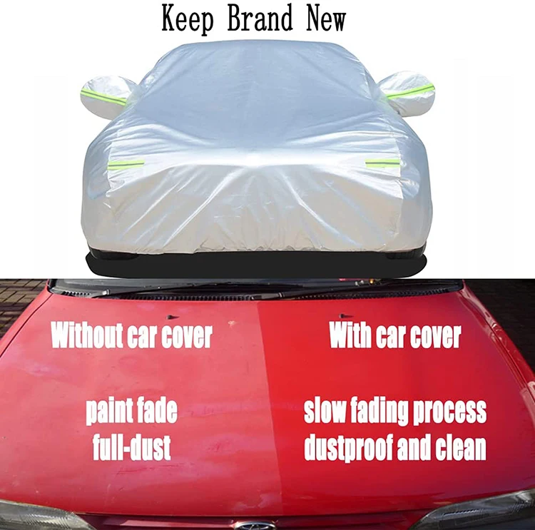 hot	sell	anti	sunlight 190 t polyester taffeta car cover protector exterior accessories car covers