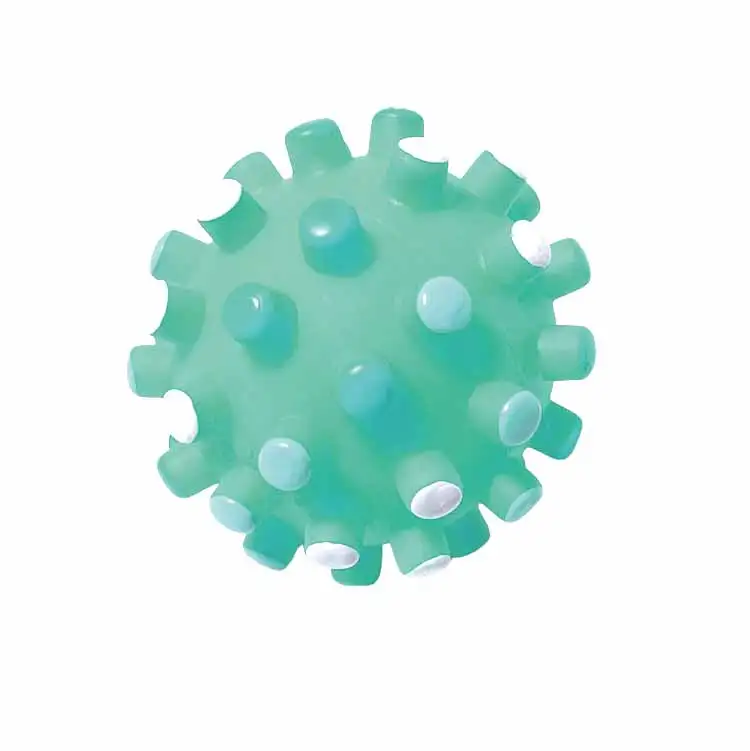 bath time toys for babies blue green spike ball