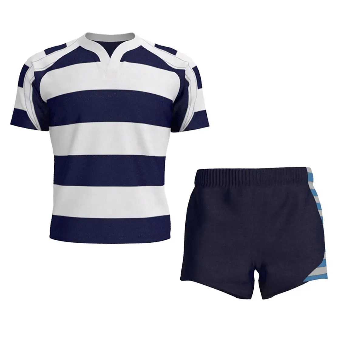 High Quality 100% Polyester Rugby Uniform With Custom Team Logo New Arrival Rugby Uniform High Quality Rugby Uniform