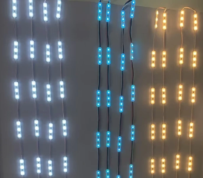 High Quality China DC12V LED Modules 3pcs Set Warm White Light No Positive Negative Poles Outdoor Power Supply High Visibility