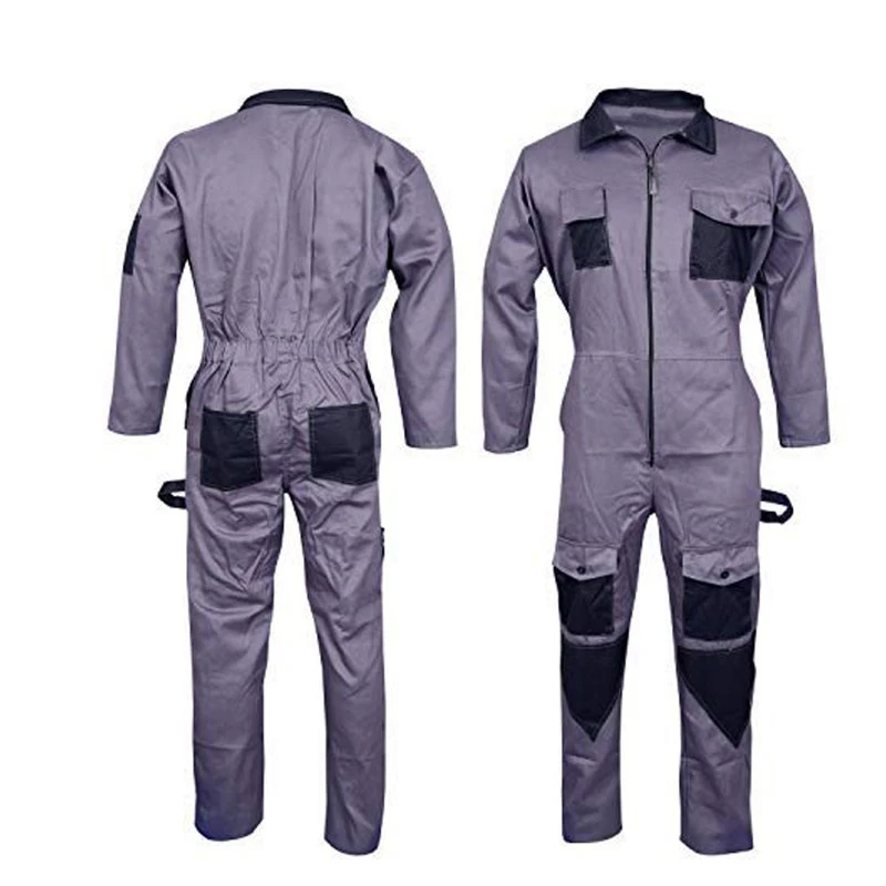 High Quality custom cotton twill fabric printing pocketing Work coverall Labor suit Safety workers overall uniforms