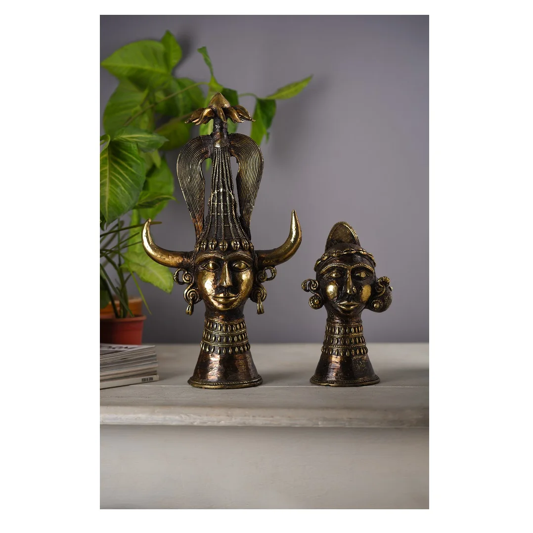 Madia Madin Tribeal Statue handicraft dhokra art hand made decorative historical statue