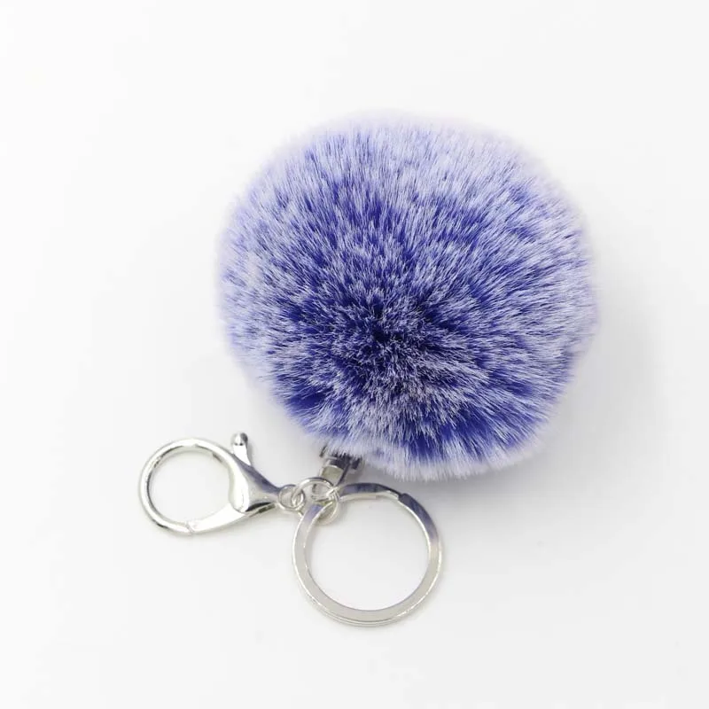 Factory Direct Sales High Quality Wholesale Frost Rex Rabbit Hair Car Key Bag Accessories plush key chains