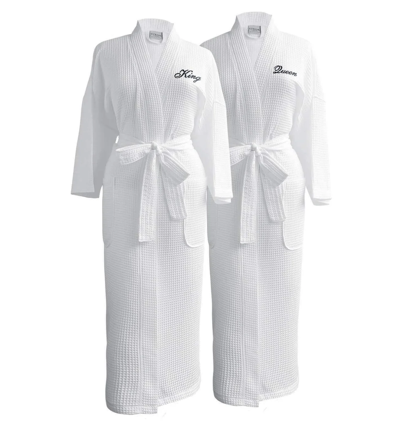 Factory Wholesale Polycotton Soft Waffle Bathrobe Hotel Spa Robe With Low Price