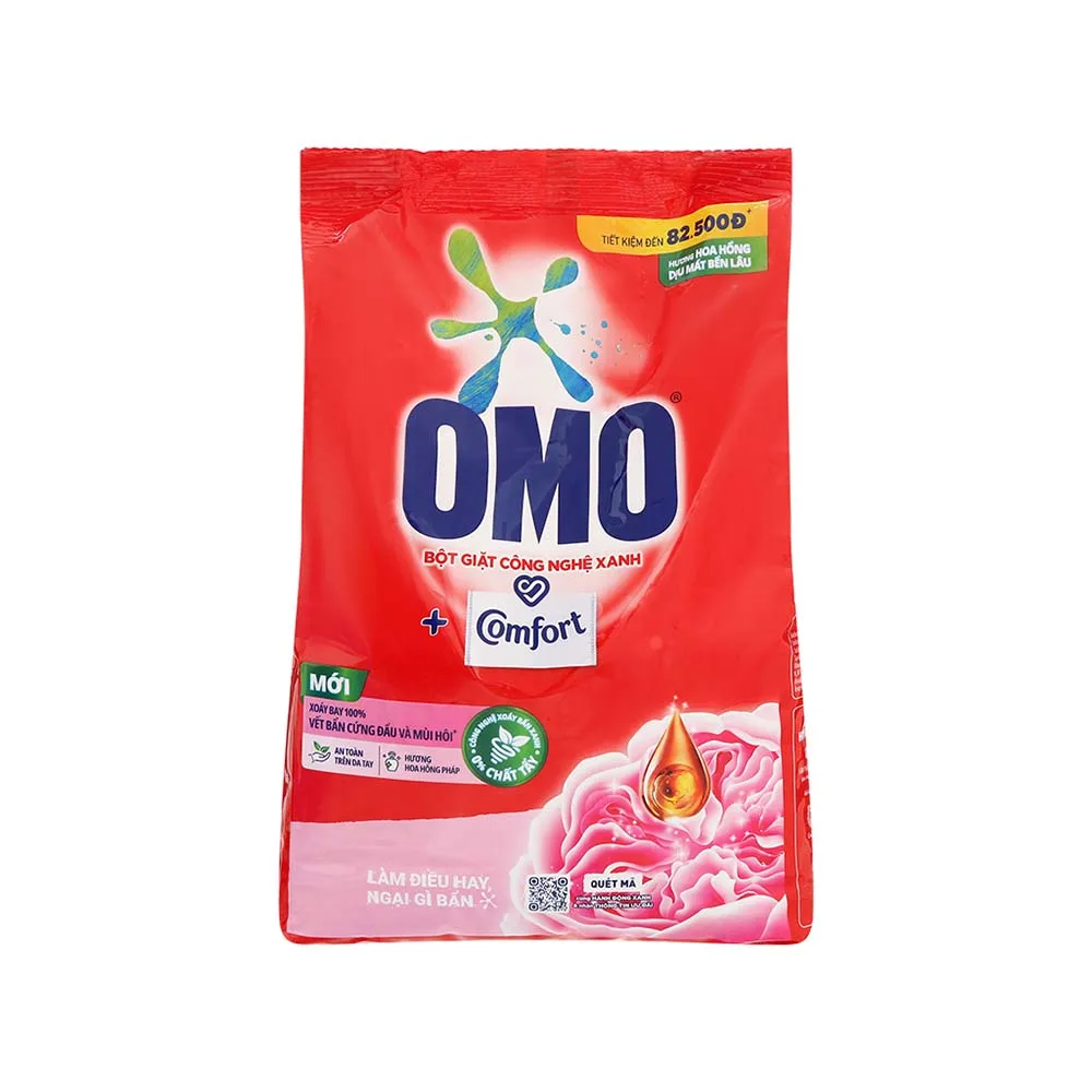 O-mo Scented Rose Detergent Power pouch 3.9kg - High Quality Washing Powder - Laundry Cleaning Supplies - Cheap powder detergent