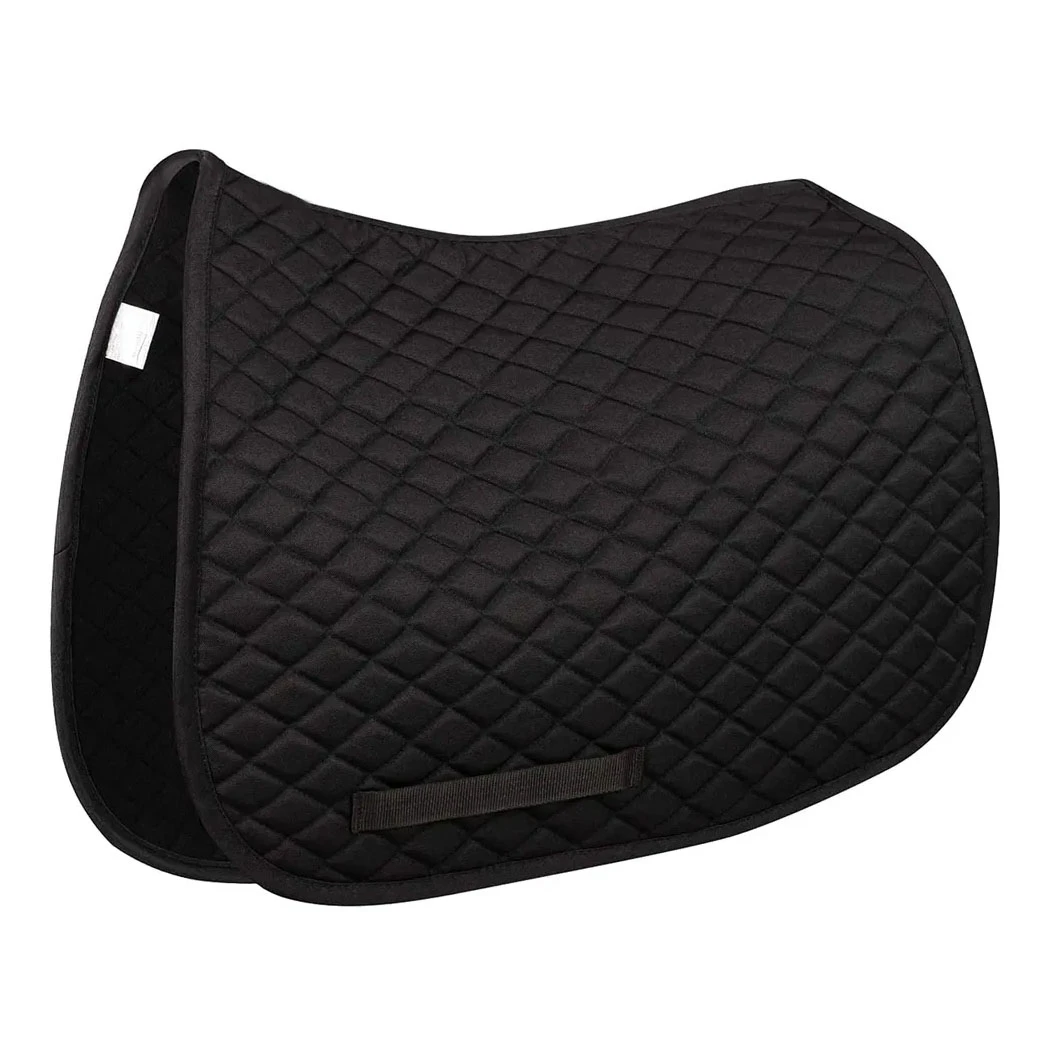 2024 New Arrival All-Purpose Quilted English Saddle Pad Polycotton Lining Dressage Jumping Gel Horse Riding Wholesale Price Sale