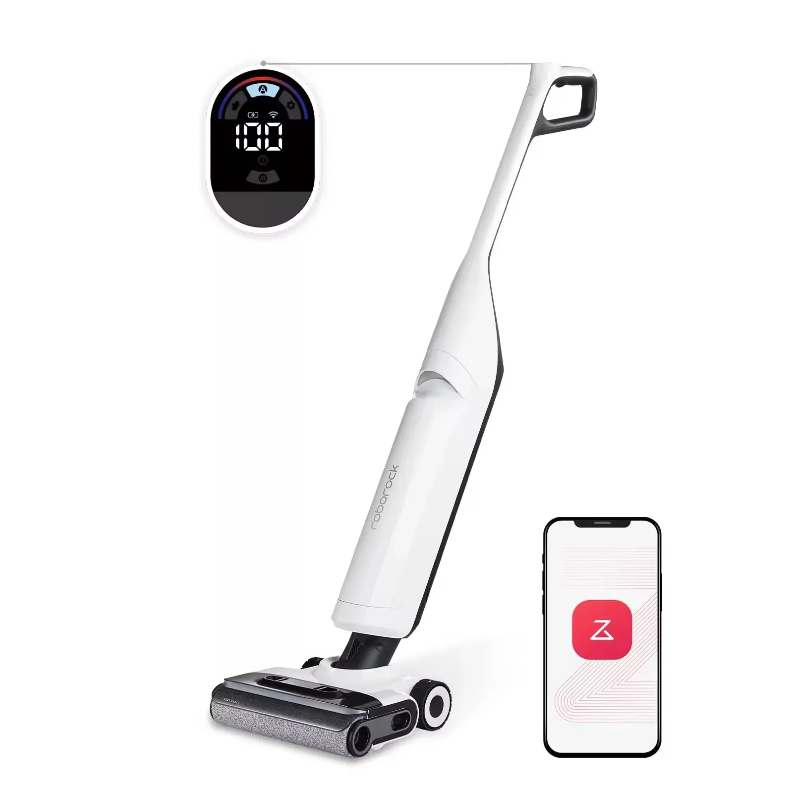 Roborock Flexi Pro Wet And Dry Vacuum Cleaner With 17000pa With Cleaning Head Searchlight Suction Self-cleaning Drying System