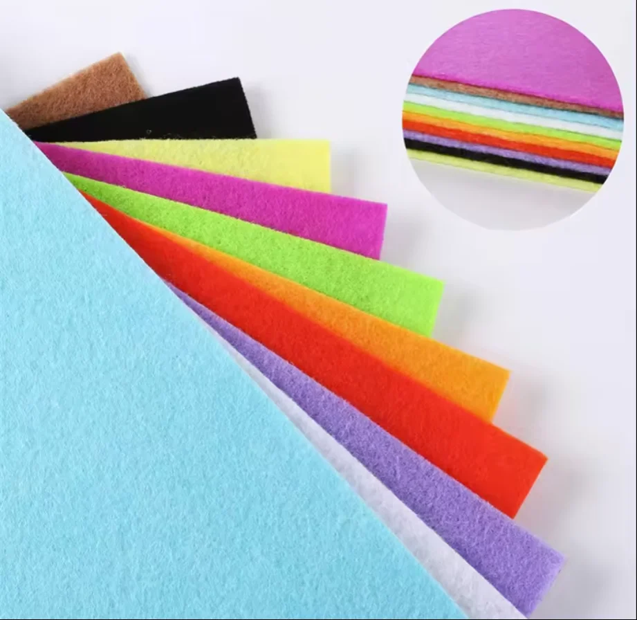 1mm - 20mm non-woven polyester tennis ball cricket ball felt fabric sports felt needle punch nonwoven fabric