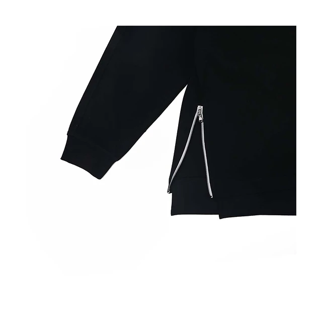 In Korea Best Selling Product The GREEN Lab SIDE ZIPPER SWEATSHIRTS_WMG_BLK GA1-URL-01-N Best Price and Good Product