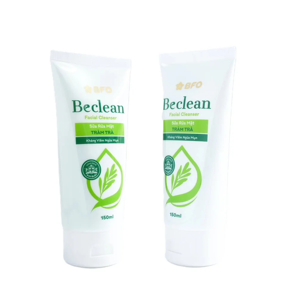 Beclean Tea Tree Oil Face Wash Organic Facial Cleanser for Acne-Prone and Oily Skin Deep Cleansing Foam Gel