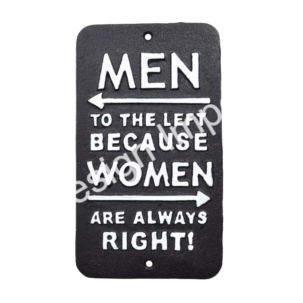 Custom Tin Metal Plate Wall Mount Large Rectangular General Wall Signs and Plaque Retro Style metal Signs Printed Custom