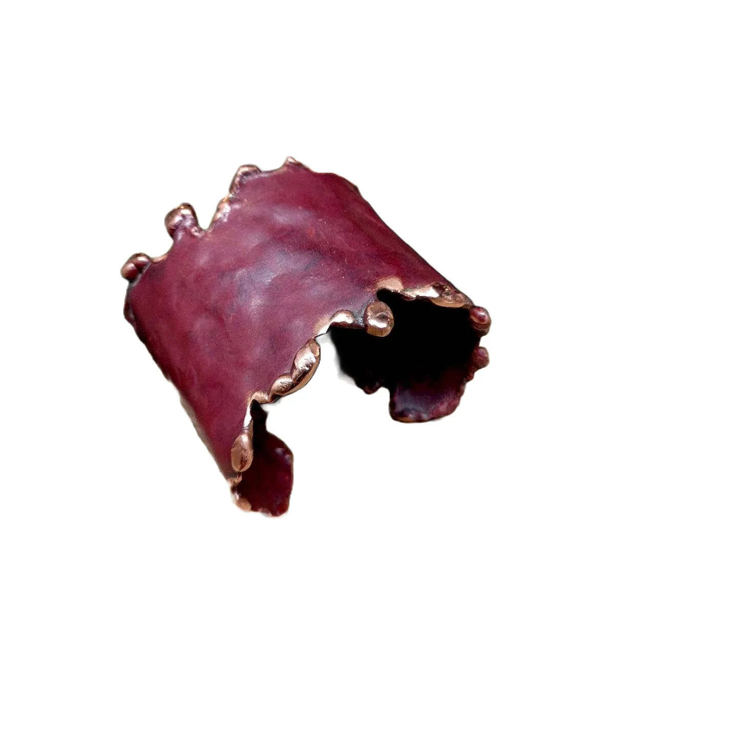LATEST TREND Copper Patina Collection Cuff Bracelet Burgundy Handcrafted Oxidized Cuff Best Selling Fashion Ladies Jewelry