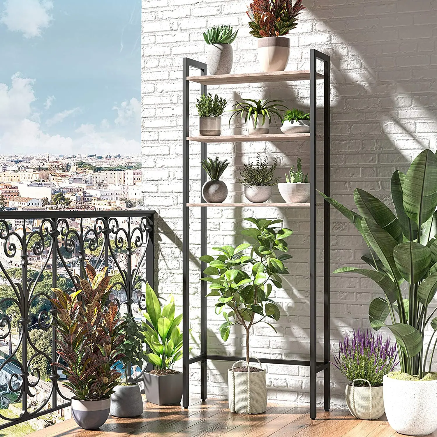 3 level industrial  bathroom organizer, shelving over toilet, adjustable feet, easy to assemb