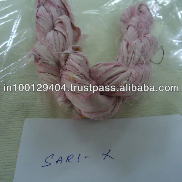 Сари с шелковой лентой-твердых