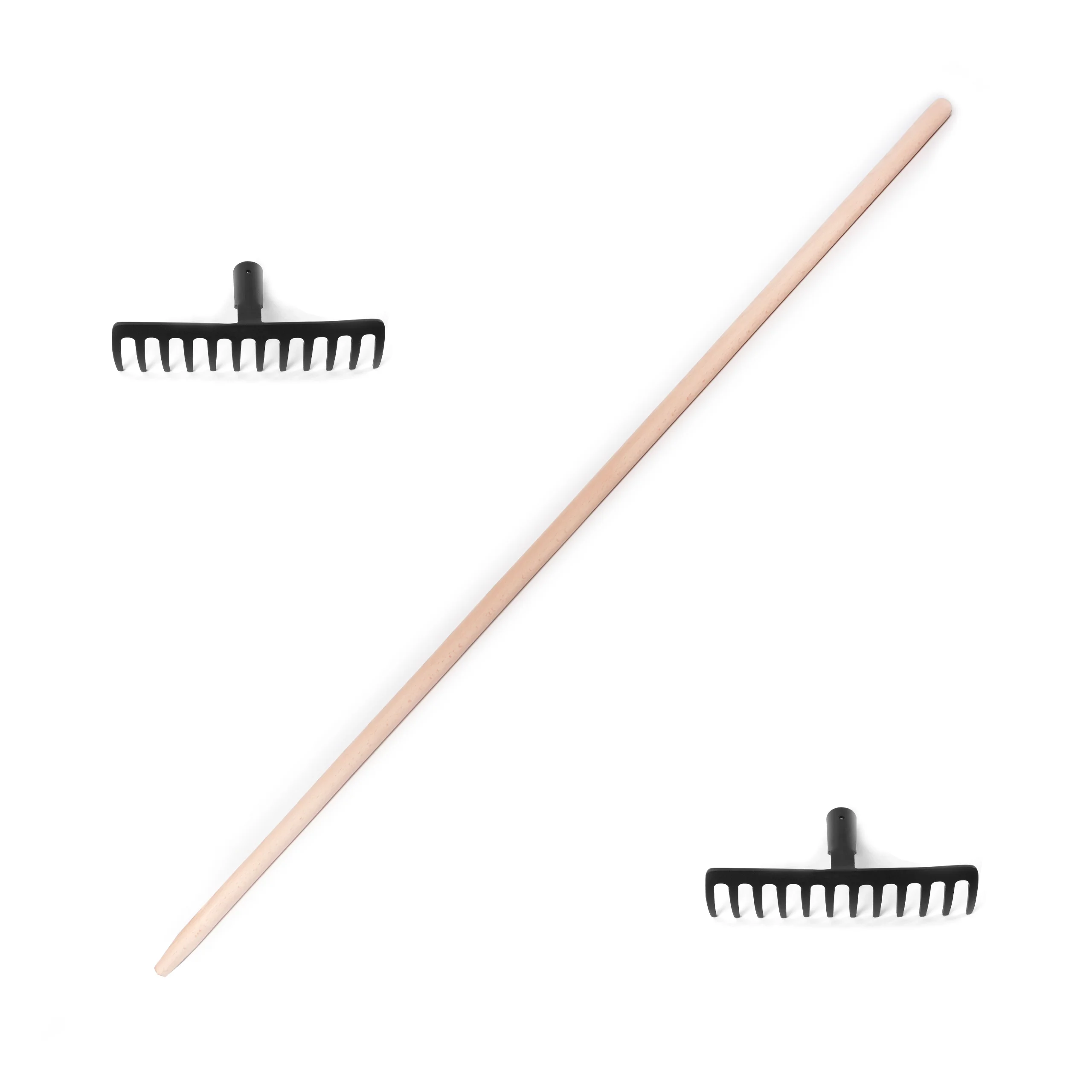 Hard Wood Rake Handle For Agriculture Gardening And construction tools 100% FSC certificated OEM DIY