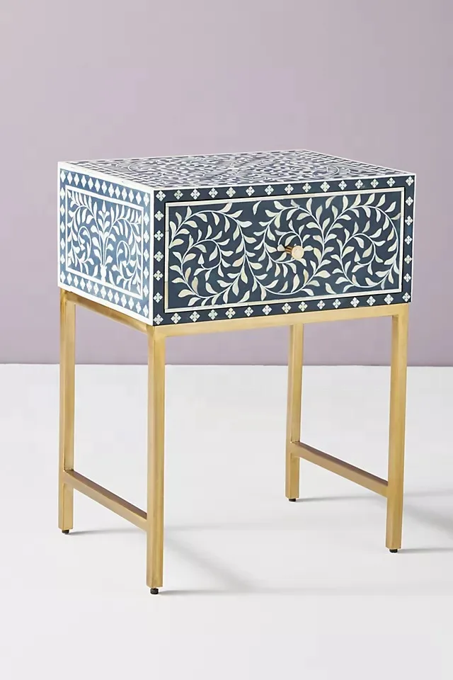 Highest Quality Bone Inlay Drawer Table Artisan Made with Unique Designs Bone Inlay Cabinets Drawer For Home Decorations