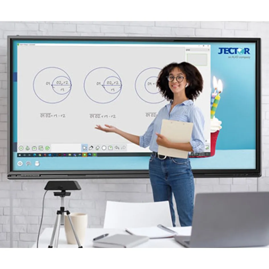 JECTOR 65 Inch 4k Touch Screen Interactive Electronic WhiteBoard led interactive whiteboard whiteboard with stand