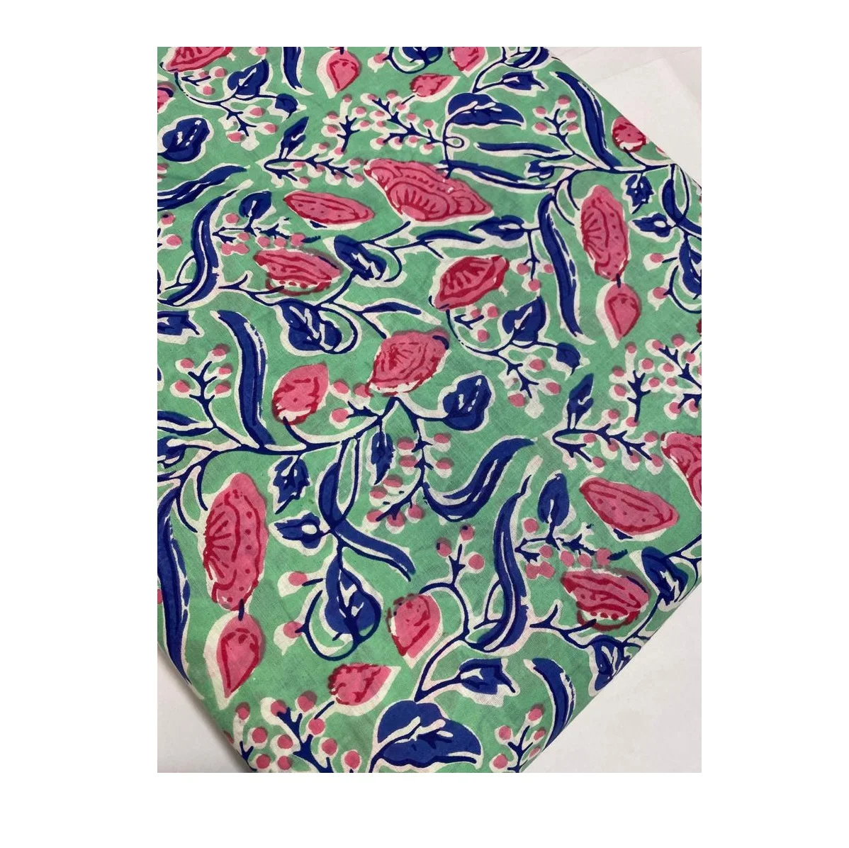 Standard Quality Flower Cotton Fabric for Making Apparel Dress Available at Affordable Price from India