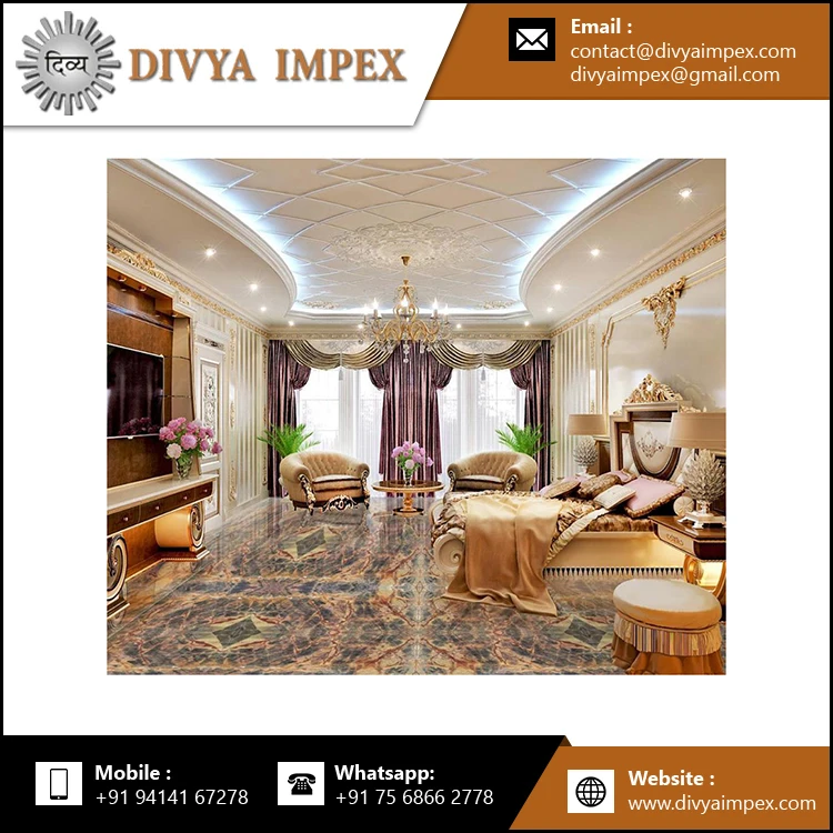 Top Quality Rainforest Brown Marble Luxury Stone Slabs At Best Price