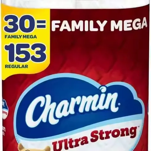 Charmin-очень прочная чистая туалетная бумага 30 семейных мега-рулонов = 153 обычных рулонов