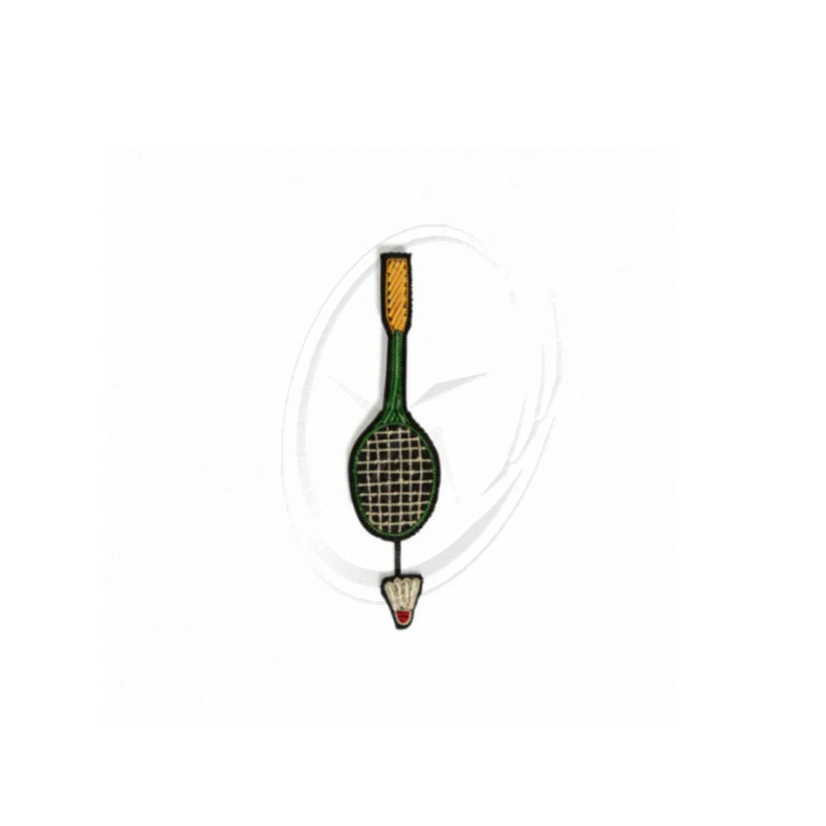 wholesale supplier high quality Badminton Badge Handmade Sewn| Custom Bullion Hand Embroidery Badge