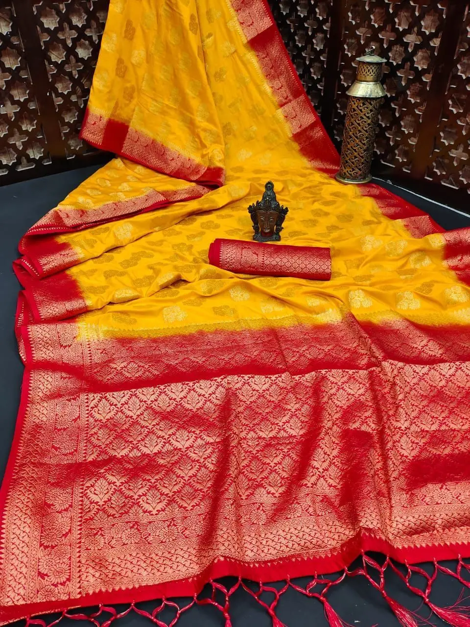 dola silk jacquard saree with blouse women wear ladies party festival daily wear soft cotton silk sari wholesale low price