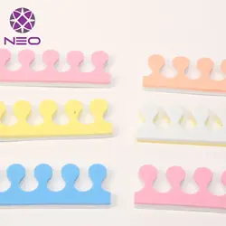 Custom Colorful EVA Nail Art Tools For Nail Polish Party Nail Art Painting Toenails Custom Made Soft Small Separator Toe