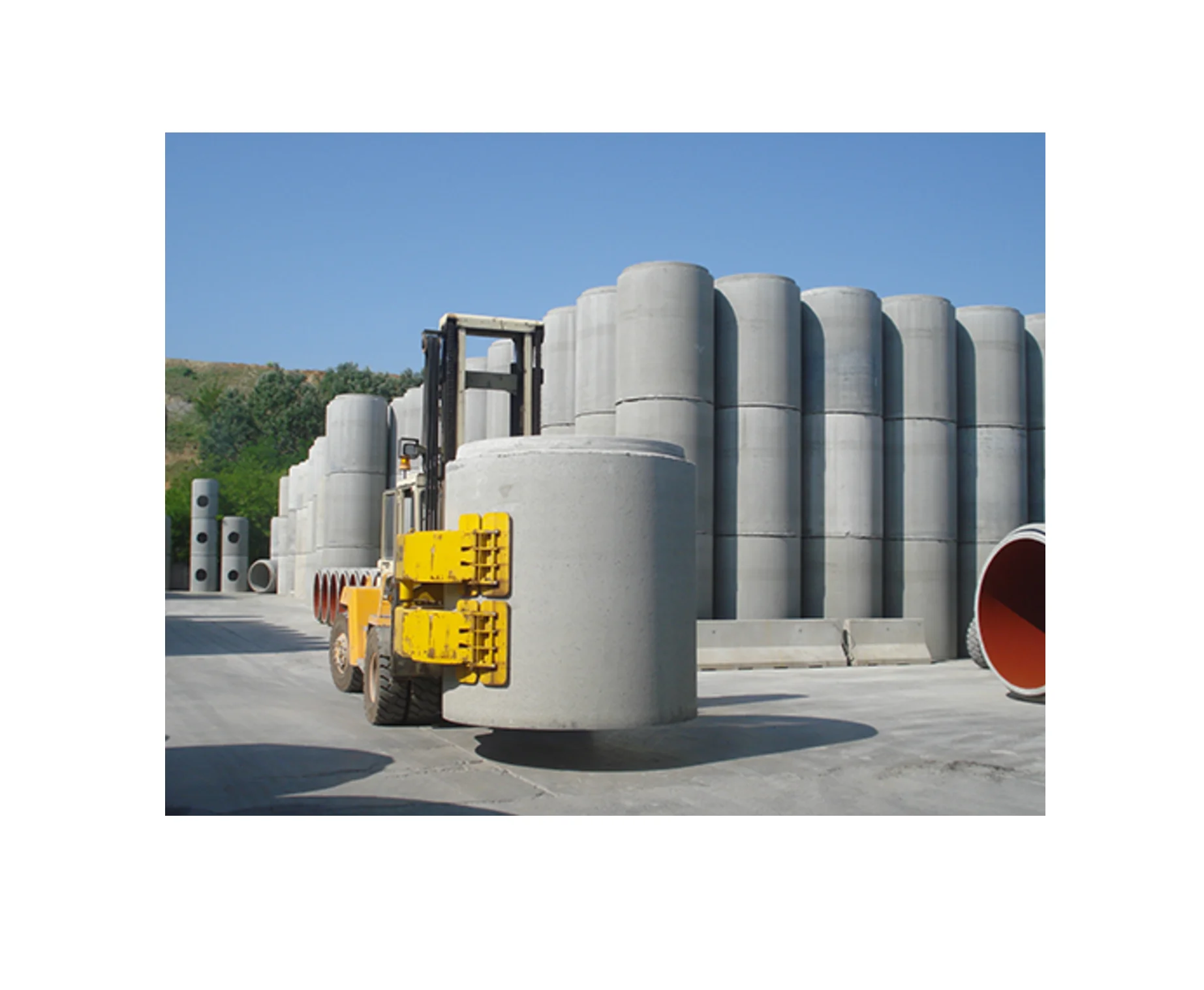 Две производственные линии трубы строительный бетонный насос трубный завод DN300-DN2500 бетонная труба делая