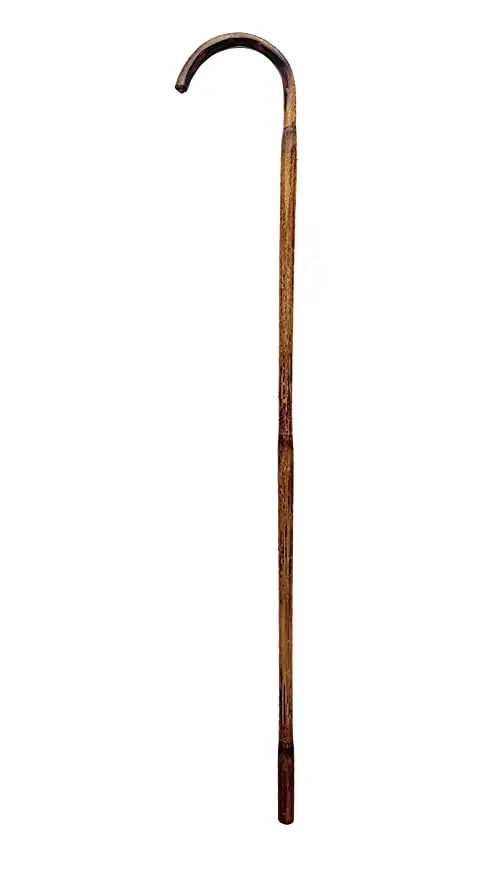 Natural rattan wood walking stick with natural color