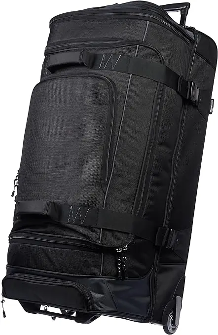 Wholesale Top Quality Customised Sports Wheel Trolley Catcher Bags Cases Duffel Large Capacity Waterproof Cricket Roller Kit bag